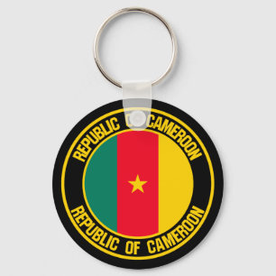 Kamerun Round Emblem Nyckelring