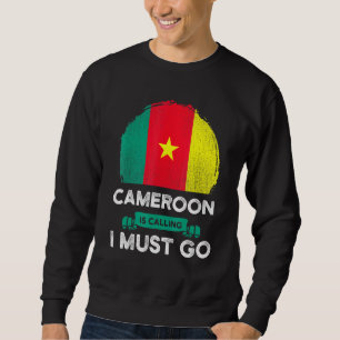 Kamerun säger att jag måste åka till Kameruns Flag Lång Ärmad Tröja