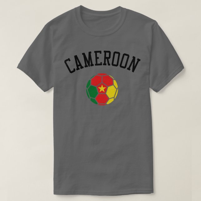 Kamerun Team Heritage Flagga T Shirt (Design framsida)