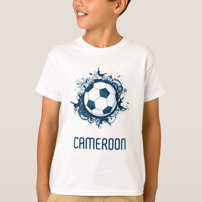 Kamerunfotboll T Shirt (Framsida)