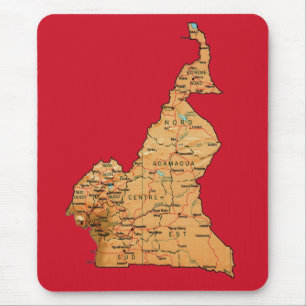 Kamerunkarta Mousepad Musmatta