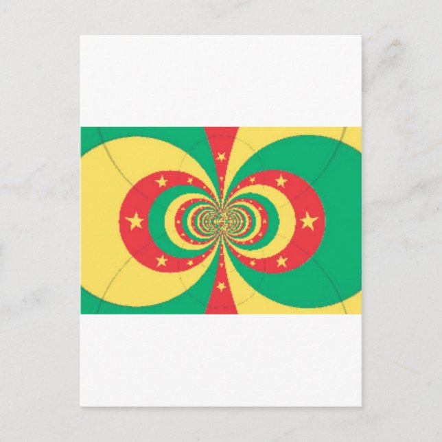 Kameruns anda: Odomligt Lejon Vykort (Framsida)