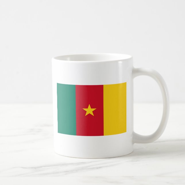Kameruns Flagga Kaffemugg (Höger)