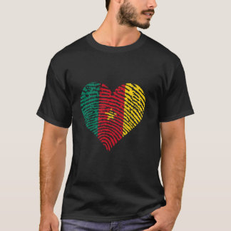 Kameruns flagga Kamerunska rötter Kamerunskt stolt T Shirt