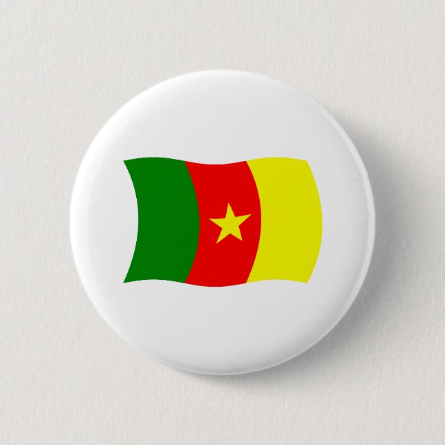 Kameruns flagga knapp (Framsida)