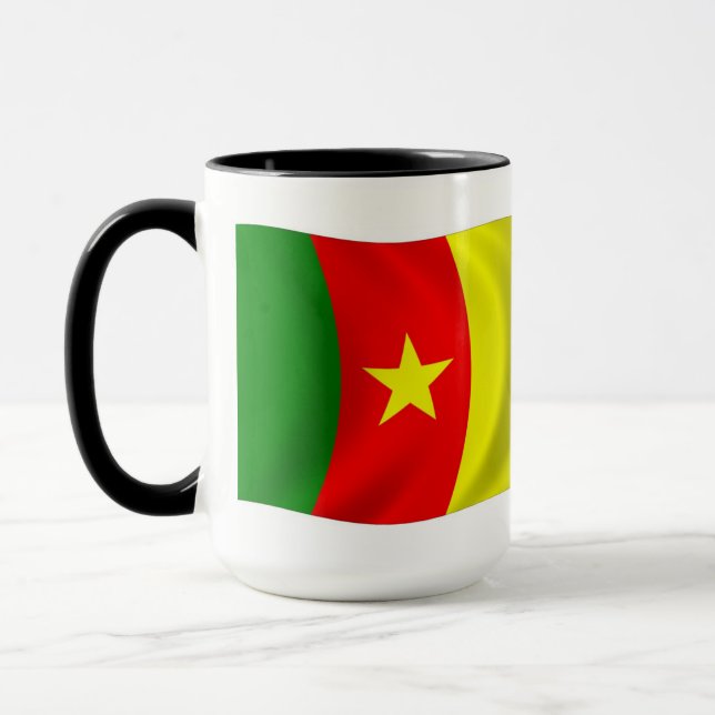 Kameruns flagga mugg (Vänster)
