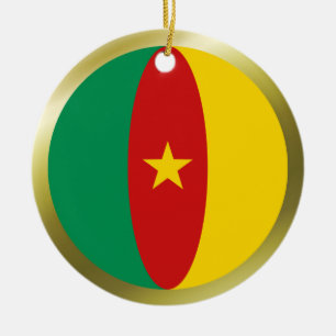 Kameruns flagga ornament