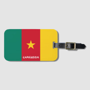 Kameruns Flagga Patriotic Bagagebricka
