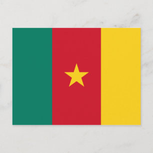 Kameruns Flagga vykort