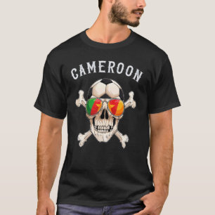 Kameruns fotboll Pirater Head Kameroniska Fläkt T Shirt