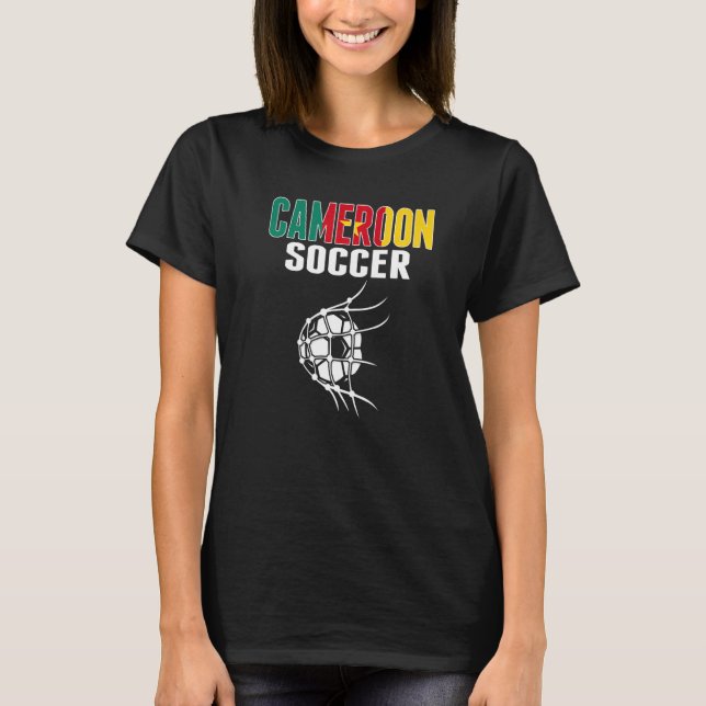 Kameruns fotbolls-EM i Kameruns nettofotboll S T Shirt (Framsida)