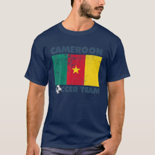 Kameruns fotbollslag Flagga 2022 Supporter Kamerun T Shirt