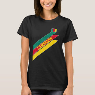 Kameruns fotbollssupporterbesökare Kamerunsockel T Shirt