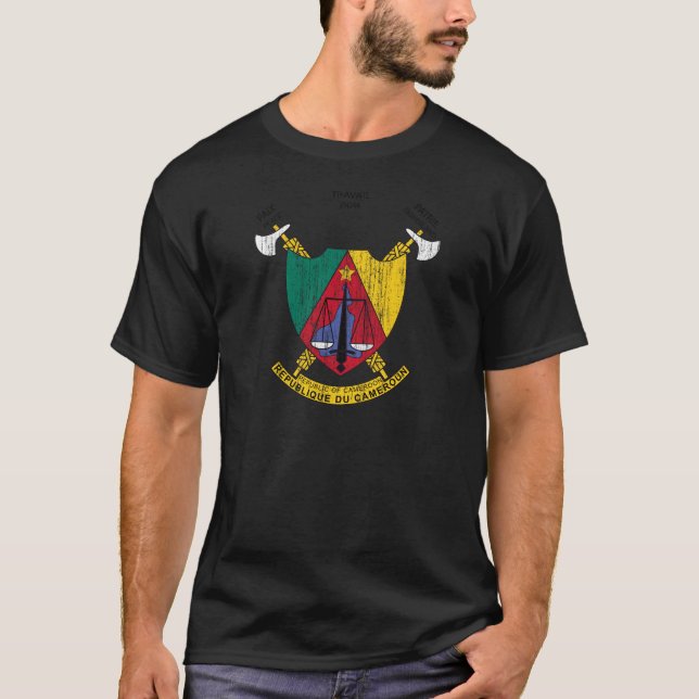 Kamerunvapensköld Tee Shirt (Framsida)