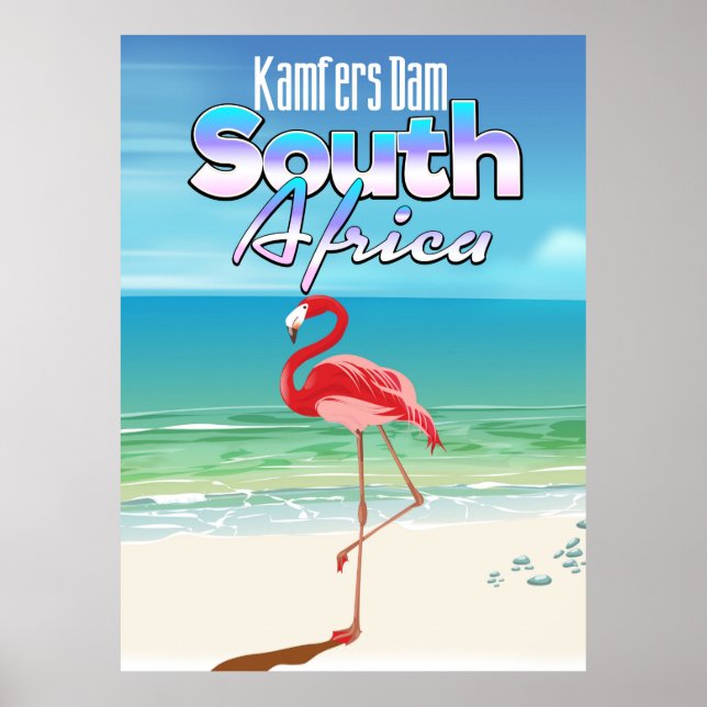 Kamfers Dam sydafrikansk reseposter Poster (Framsidan)