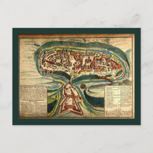 Kamianets Podilskyi Karta 1691 Vykort
