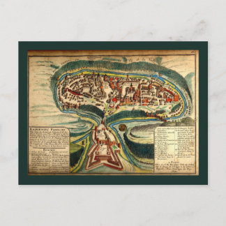 Kamianets Podilskyi Karta 1691 Vykort