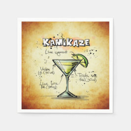 Kamikaze Bartender Drink Recipe Pappersservett