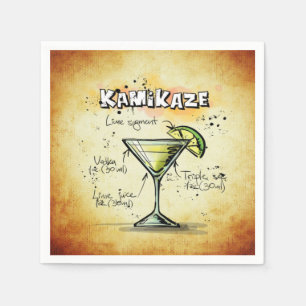 Kamikaze Bartender Drink Recipe Pappersservett