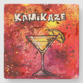 Kamikaze Bartender Drink Recipe Stenunderlägg