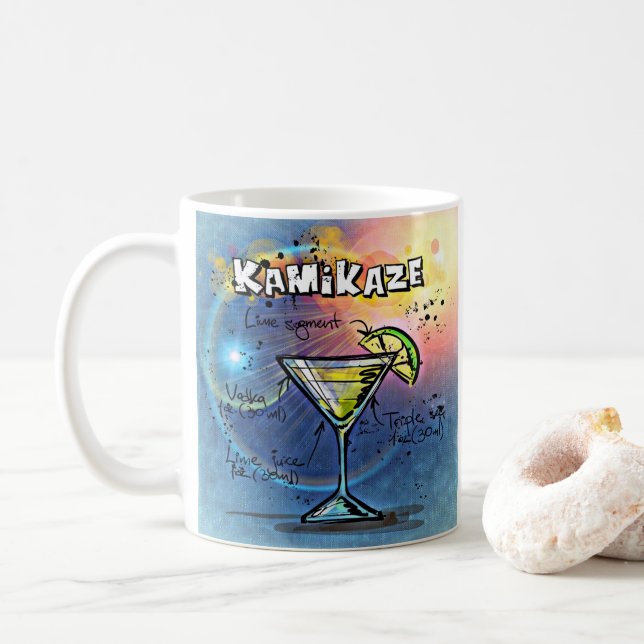 Kamikaze Cocktail (#3 of 12 Drink Recipe Sets) Kaffemugg (Med munk)