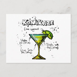 Kamikaze Cocktail Recipe Vykort