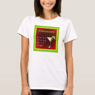 Kamikaze Drink Cocktail Recipe Tee Shirt