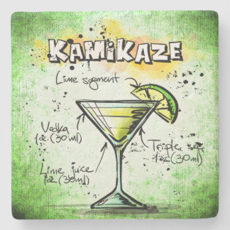 Kamikaze Drink Recipe Underlägg Sten