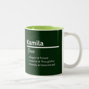 Kamila Personlig Namn Kaffe Mugg