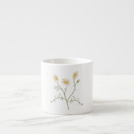 Kamille Botanisk Illustration Kaffe Mugg Espressomugg