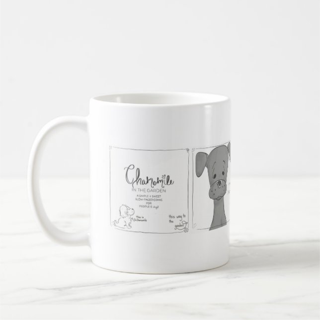 Kamille Möjlighet Seriestripp Kaffemugg (Vänster)