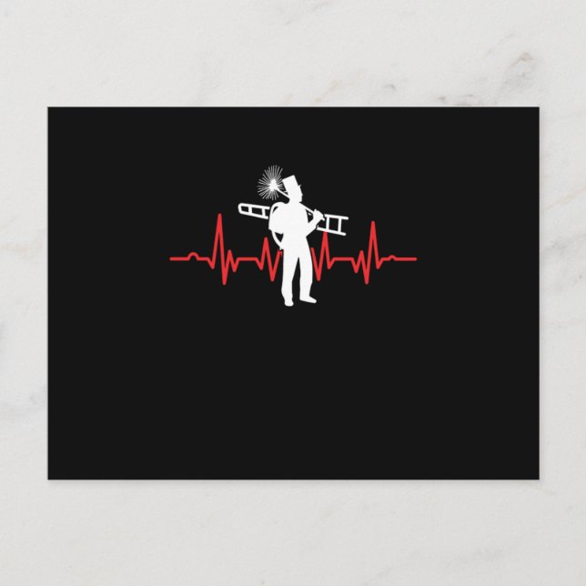 Kamin Ugnsfejning Skorstenfejare Röd Hjärt Vykort (Framsida)