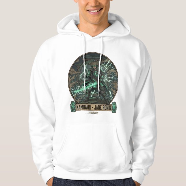 Kaminari: The Jade Ronin - Electric Samurai Neo Hoodie (Framsida)