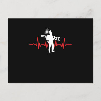 Kaminer Eldstad Sotare Skorsten Svepare Rött Hjärt Vykort