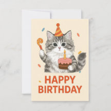 KamKam katten glad födelsedag firande