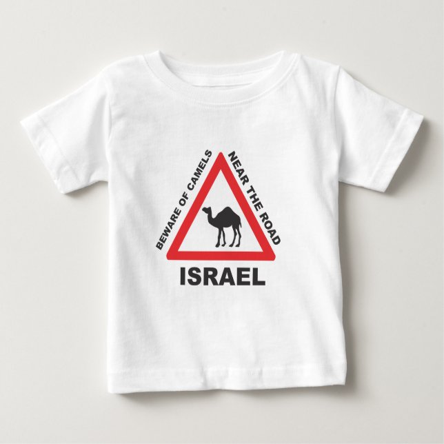 Kamlet undertecknar i Israel Tee Shirt (Framsida)