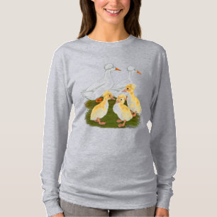 Kammad familj av änder t shirt