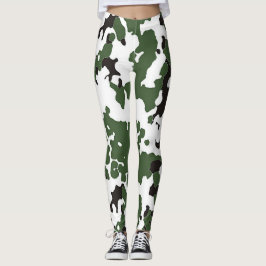 Kammarar av flätat flecktarn leggings