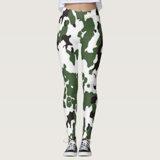 Kammarar av flätat flecktarn leggings
