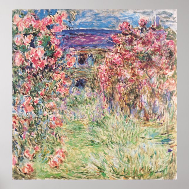 Kammaren bland Ro, Claude Monet Poster (Framsidan)