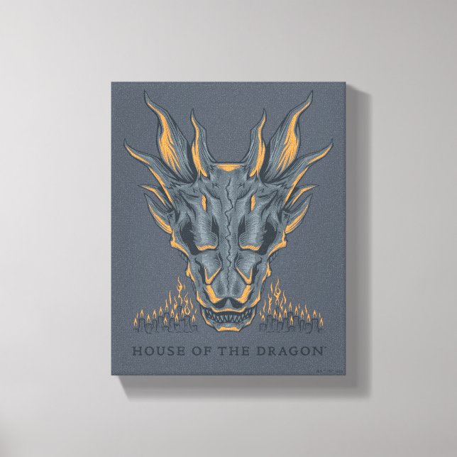 KAMMAREN FÖR DRAGON | Balerion Candle Altar Canvastryck (Framsida)