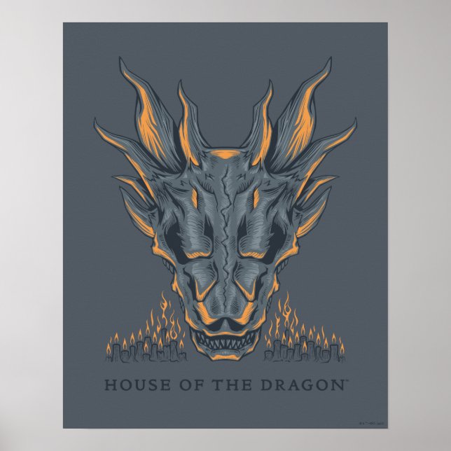 KAMMAREN FÖR DRAGON | Balerion Candle Altar Poster (Framsidan)