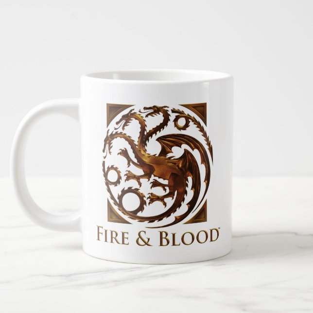 KAMMAREN FÖR DRAGON | House Targaryen Sigil Jumbo Mugg (Vänster)
