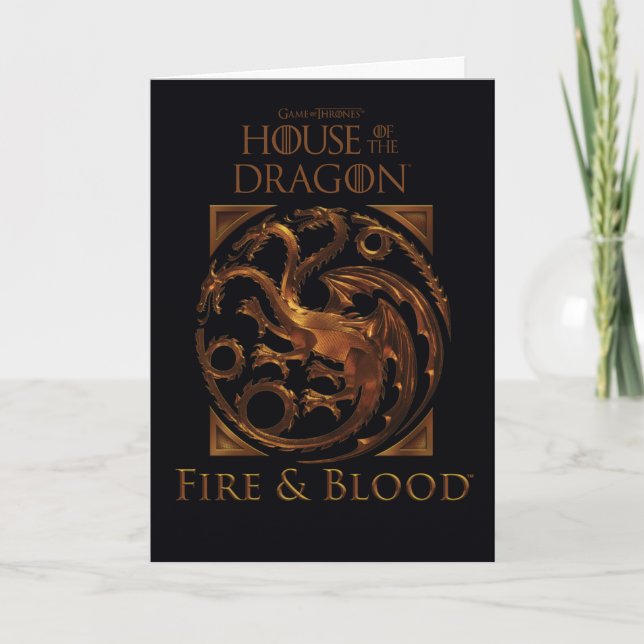 KAMMAREN FÖR DRAGON | House Targaryen Sigil Kort (Framsida)