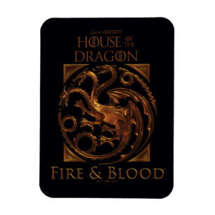KAMMAREN FÖR DRAGON House Targaryen Sigil Magnet