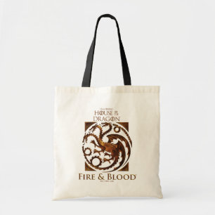 KAMMAREN FÖR DRAGON House Targaryen Sigil Tygkasse