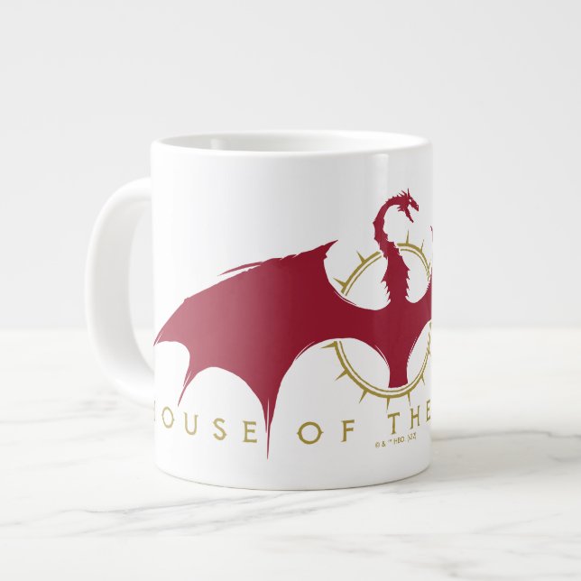 KAMMAREN FÖR DRAGON | Red Dragon Graphic Jumbo Mugg (Framsida vänster)