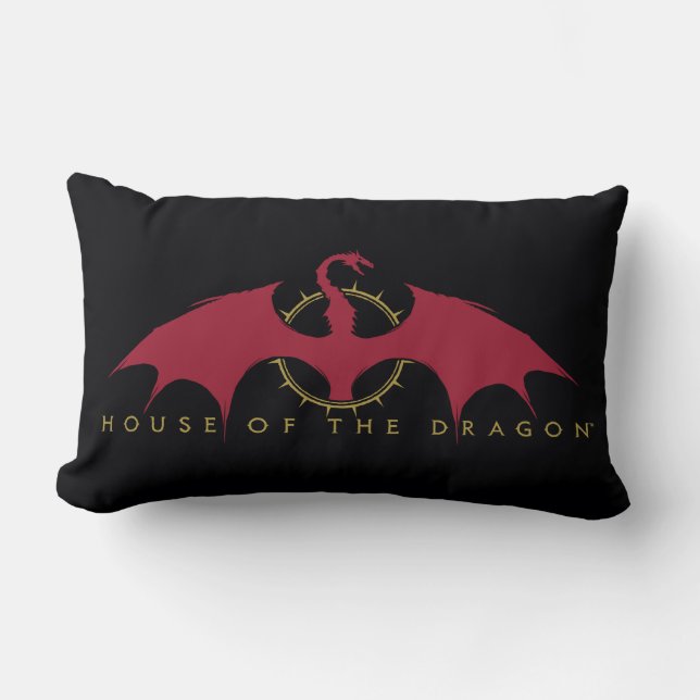 KAMMAREN FÖR DRAGON | Red Dragon Graphic Lumbarkudde (Framsida)