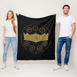 KAMMAREN FÖR DRAGON | Sju Kingdoms Krona Graphic Fleecefilt