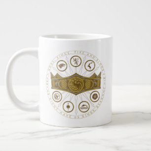 KAMMAREN FÖR DRAGON Sju Kingdoms Krona Graphic Jumbo Mugg
